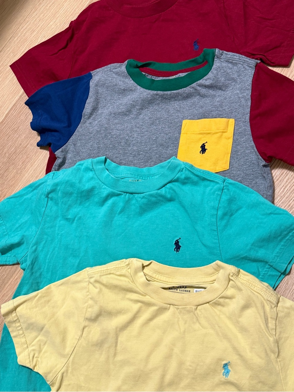 Polo by Ralph Lauren Kids Short-Sleeve Tee Bundle - Variety Colors, all size 5